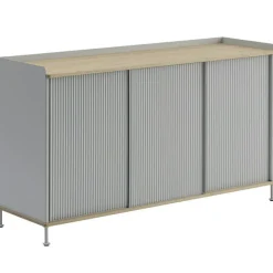 Enfold Skänk 45x148 cm, Oljad Ek / Deep Red