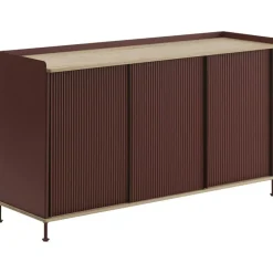 Enfold Skänk 45x148 cm, Oljad Ek / Deep Red