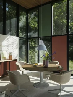 Enfold Skänk 45x148 cm, Oljad Ek / Deep Red