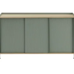 Enfold Skänk 45x148 cm, Oljad Ek / Deep Red