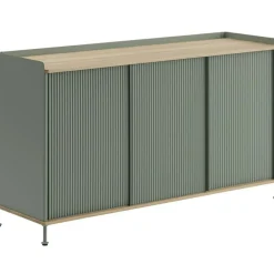 Enfold Skänk 45x148 cm, Oljad Ek / Deep Red