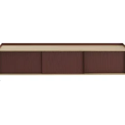 Enfold Skänk 45x186 cm, Oljad Ek / Deep Red