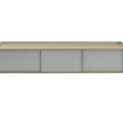 Enfold Skänk 45x186 cm, Oljad Ek / Deep Red