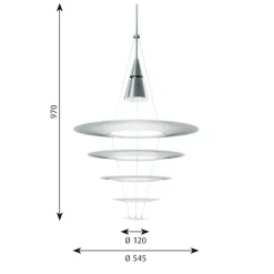 Louis Poulsen Pendellampor-Enigma 545 Pendel, Vit