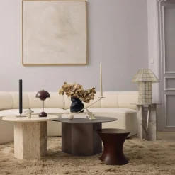 Epic Soffbord Rund 60 cm, Warm Taupe