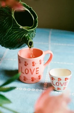 Espressokopp Keramik Oval 7 cl, LOVE