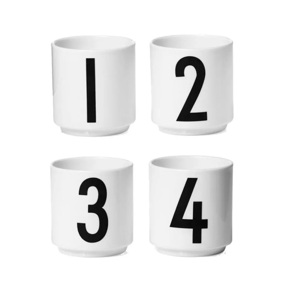 Espressokoppar 4-Pack, Vit