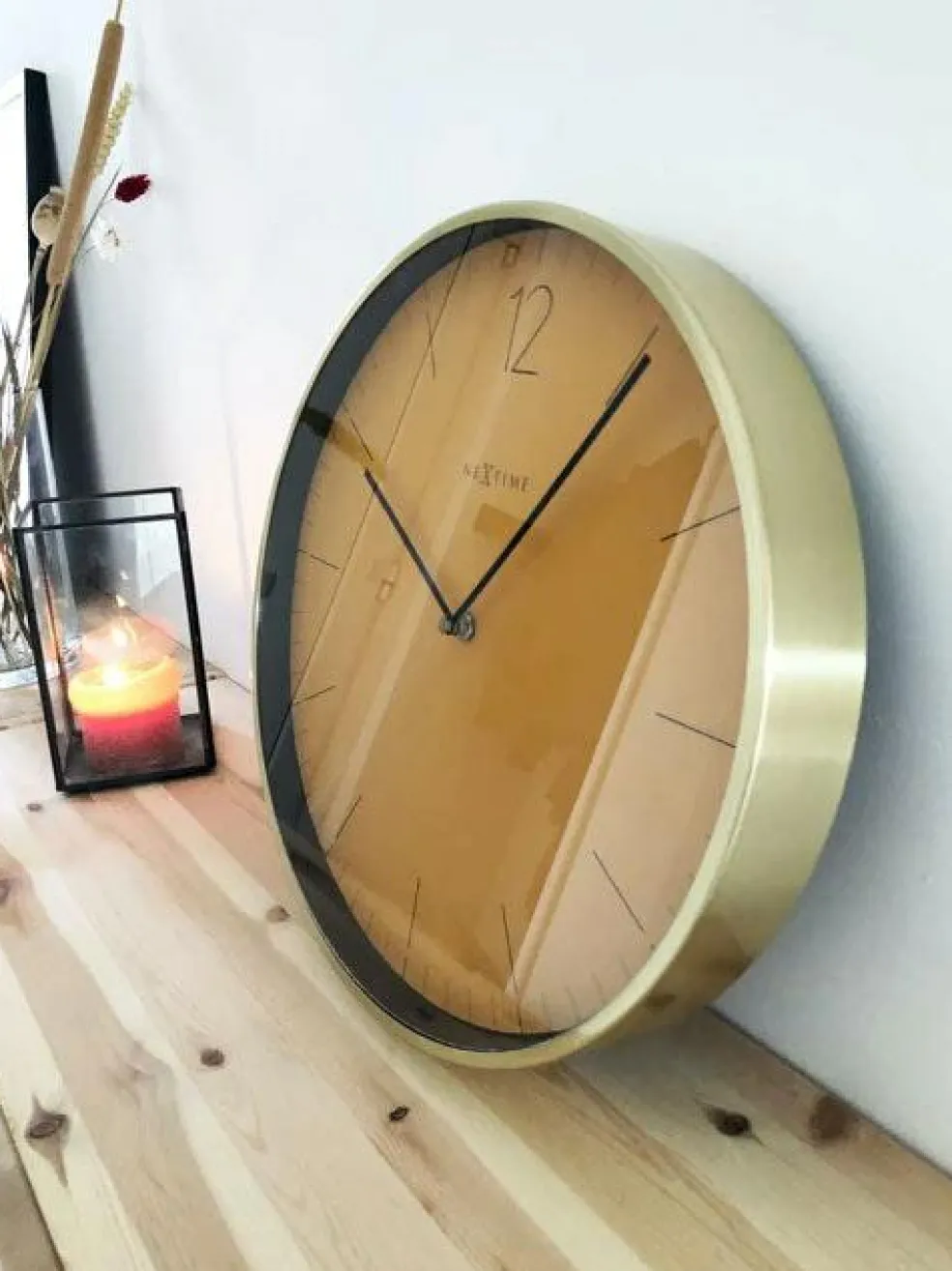 Essential Gold Väggklocka 34 cm, Gul