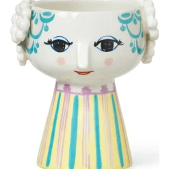 Bjørn Wiinblad Ljuslyktor-Eva Ljusstake 9,5 cm, Ljusblå