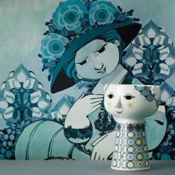 Eva Vas Blå, 12,5 cm