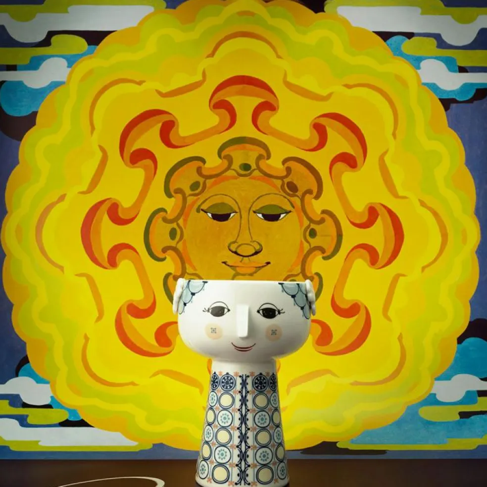 Eva Vas Blå, 12,5 cm