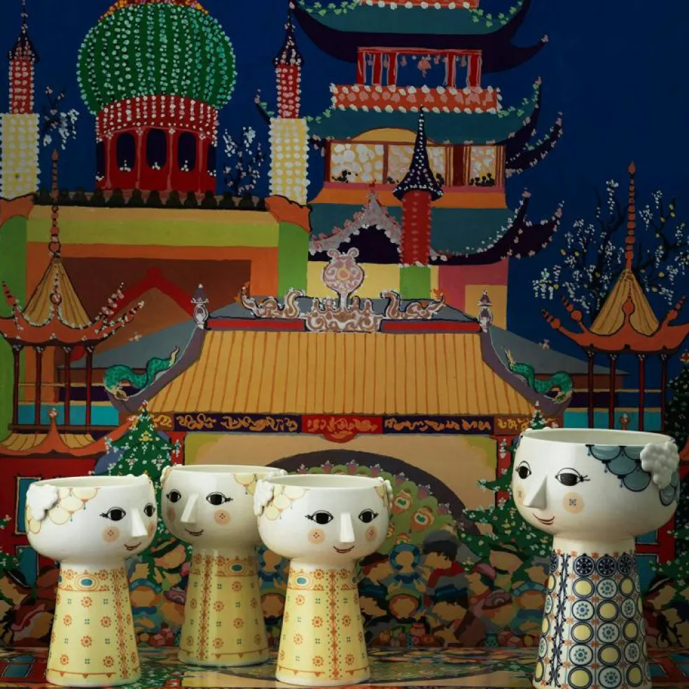 Eva Vas Blå, 12,5 cm