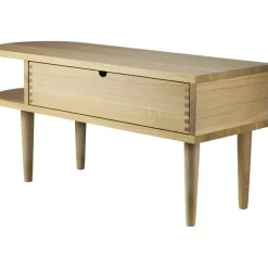 F24 Bänk 90 cm, Svart Ek