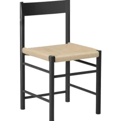 Brdr. Krüger Stolar-F Stol, Oljad Ek / Neutralt Papperssnöre