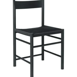 Brdr. Krüger Stolar-F Stol, Oljad Ek / Svart Vävband