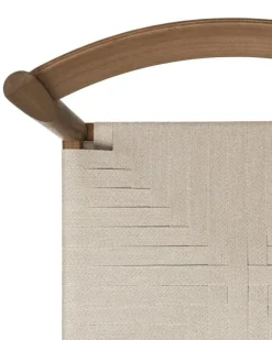 F Stol, Rökt Ek / Vävband I Linne