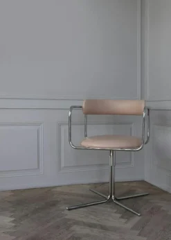 Friends & Founders Skrivbordsstolar & Kontorsstolar-FF Snurrstol, Liquorice Loop / Krom