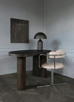 Friends & Founders Skrivbordsstolar & Kontorsstolar-FF Snurrstol, Liquorice Loop / Krom