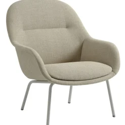 Muuto Fåtöljer-Fiber Fåtölj, Refine Läder Konjak /