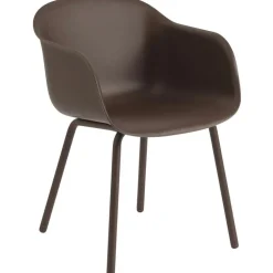 Muuto Trädgårdsstolar-Fiber Karmstol Utomhus, Antracit Svart