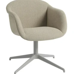 Fiber Soft Karmstol Med Snurrbas, Ecriture 240 / Grå