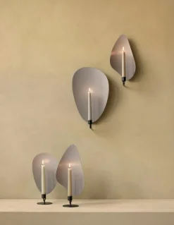 Flambeau Ljushållare, Grå/Bronserad Mässing