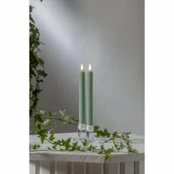Star Trading Led-Ljus-Flamme Antikljus 2-pack LED, Grön