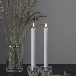 Flamme LED Antikljus Vit 2-pack, 25 cm