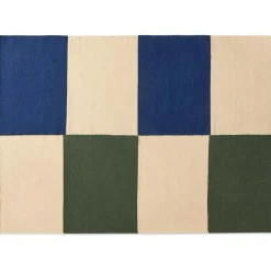 Flat Works Ullmatta, Peach Green Check, 170x240 cm