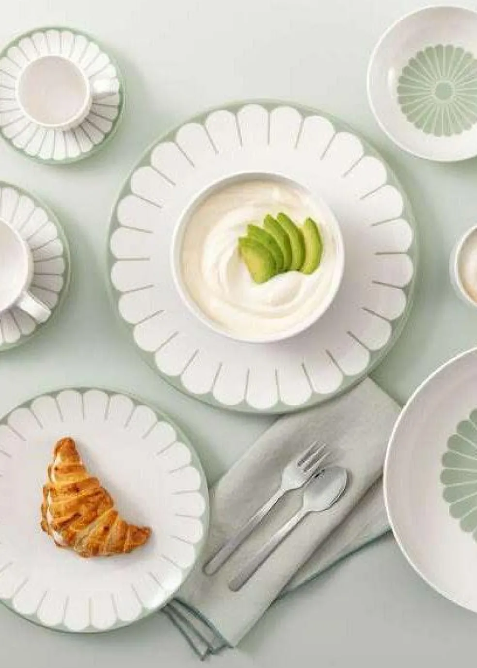 Fleur Pastaskål 24 cm, Vert