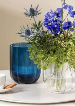 Fleur Vas 15 cm, Bleu