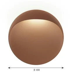 Louis Poulsen Vägglampor|Fasadlampor-Flindt Vägglampa Ø200 mm, Corten