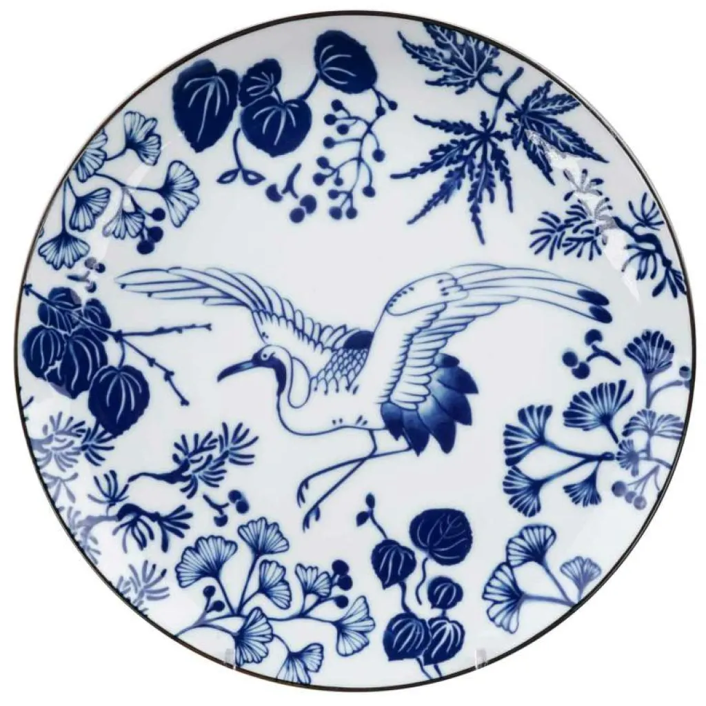 Tokyo Design Studio Mattallrikar-Flora Japonica Tallrik 25,7 cm, Crane