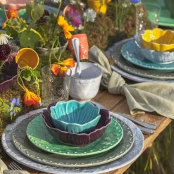 Bordallo Pinheiro Mattallrikar-Flora Middagstallrik 29 cm, Blå