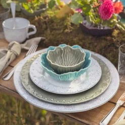 Bordallo Pinheiro Mattallrikar-Flora Middagstallrik 29 cm, Blå