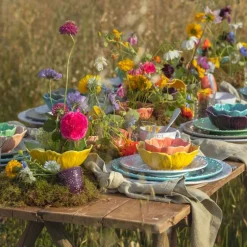 Bordallo Pinheiro Serveringsskålar-Flora Skål 12,5 cm, Grön