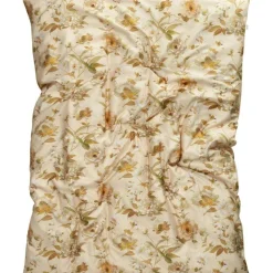 Floral Påslakan 220x220 cm, Sandvit