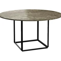 Florence Matbord 145 cm, Vit Viola Marmor / Vit