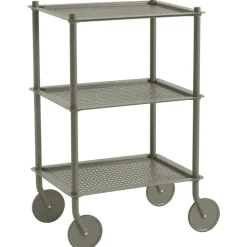 Muuto Rullvagnar Och Serveringsvagnar-Flow Serveringsvagn Hög, Taupe
