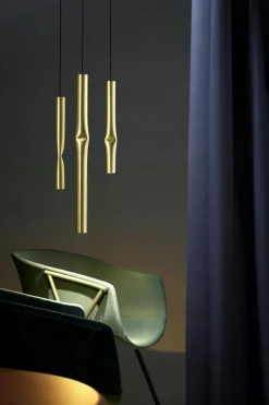 Flow T-3735S Pendel, Satin Gold / Svart