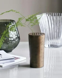 House Doctor Vaser-Flow Vas 18xØ9, Brunad mässing