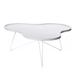 Flower Mono Soffbord 90 cm, Ek/Krom