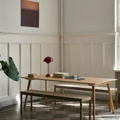 &Tradition Bordslampor-Flowerpot VP3 Bordslampa Gjord av PVC, Gjord av lackad metall, Grey Beige