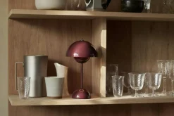 &Tradition Portabla Lampor|Portabla Lampor-Flowerpot VP9 Bordslampa Portabel, Matt Light Grey