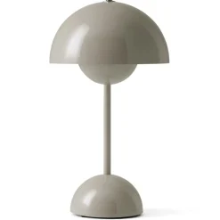 &Tradition Portabla Lampor|Portabla Lampor-Flowerpot VP9 Bordslampa Portabel, Matt Light Grey