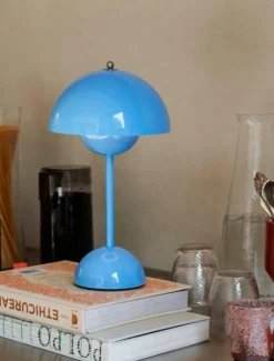 &Tradition Portabla Lampor|Portabla Lampor-Flowerpot VP9 Bordslampa Portabel, Matt Light Grey