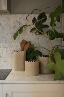 Flowery Kruka Ø20 cm, Beige