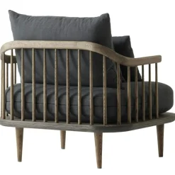 &Tradition Fåtöljer-Fly Sc1 Fåtölj, Rökt Oljad Ek / Karakorum 003