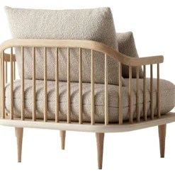 &Tradition Fåtöljer-Fly Sc1 Fåtölj, Rökt Oljad Ek / Karakorum 003