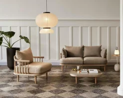 &Tradition Fåtöljer-Fly Sc1 Fåtölj, Rökt Oljad Ek / Karakorum 003